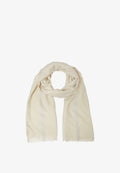 s.Oliver MIT GLITZER UND FRANSEN - Scarf - beige