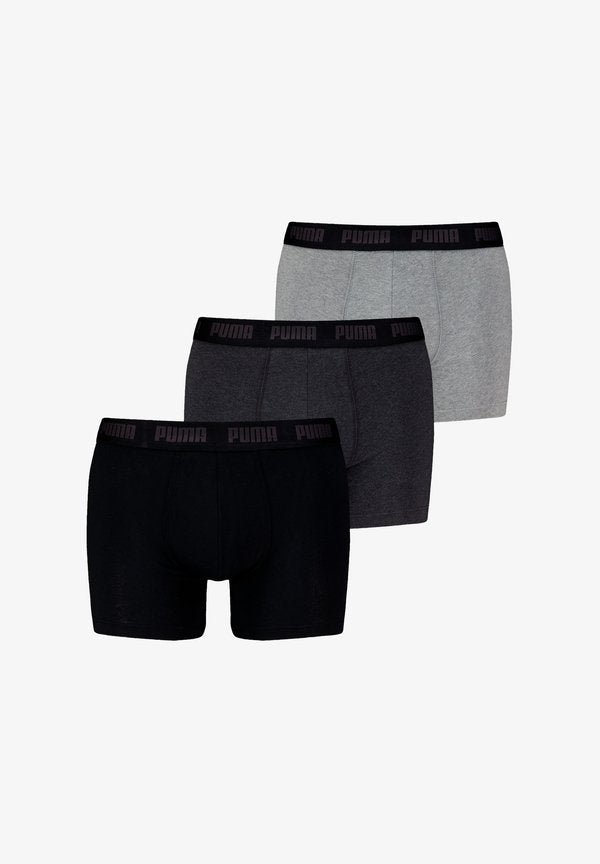 Puma MEN EVERYDAY 3 PACK - Boxer briefs - black / grey