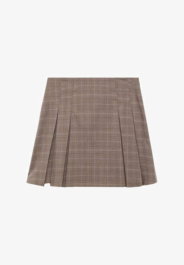 Mango Pleated skirt - brown