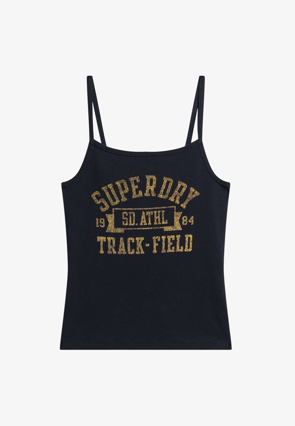Superdry & Co ATHLETIC COLLEGE GRAPHIC CAMI  - Top - eclipse navy