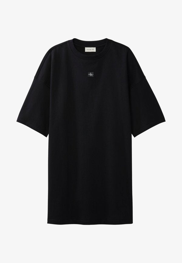 Calvin Klein Jeans LABEL - T-Shirt Dress - black
