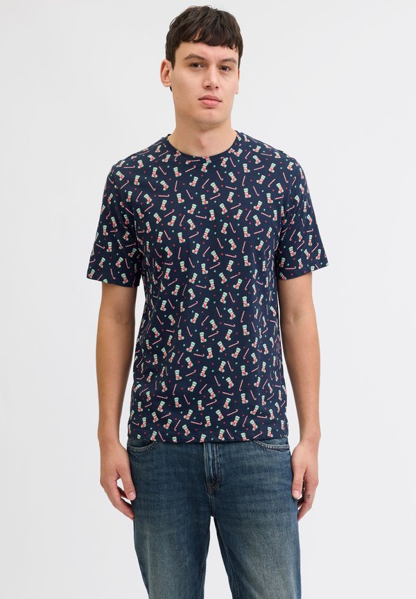 Jack & Jones X-mas - Print T-shirt - sky captain