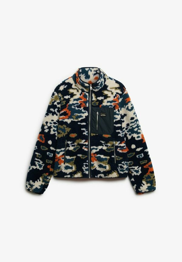 Superdry & Co PRINTED ZIP THROUGH - Fleece jacket - lichen print