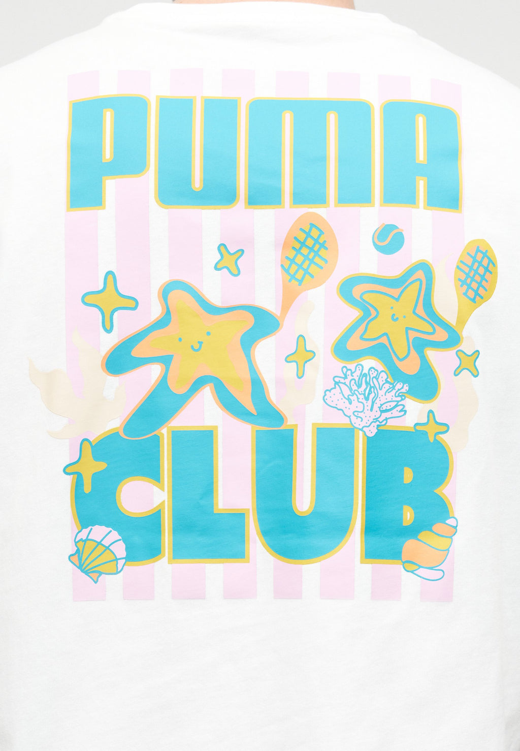 Puma BOXY BEACH CLUB GRAPHIC TEE UNISEX