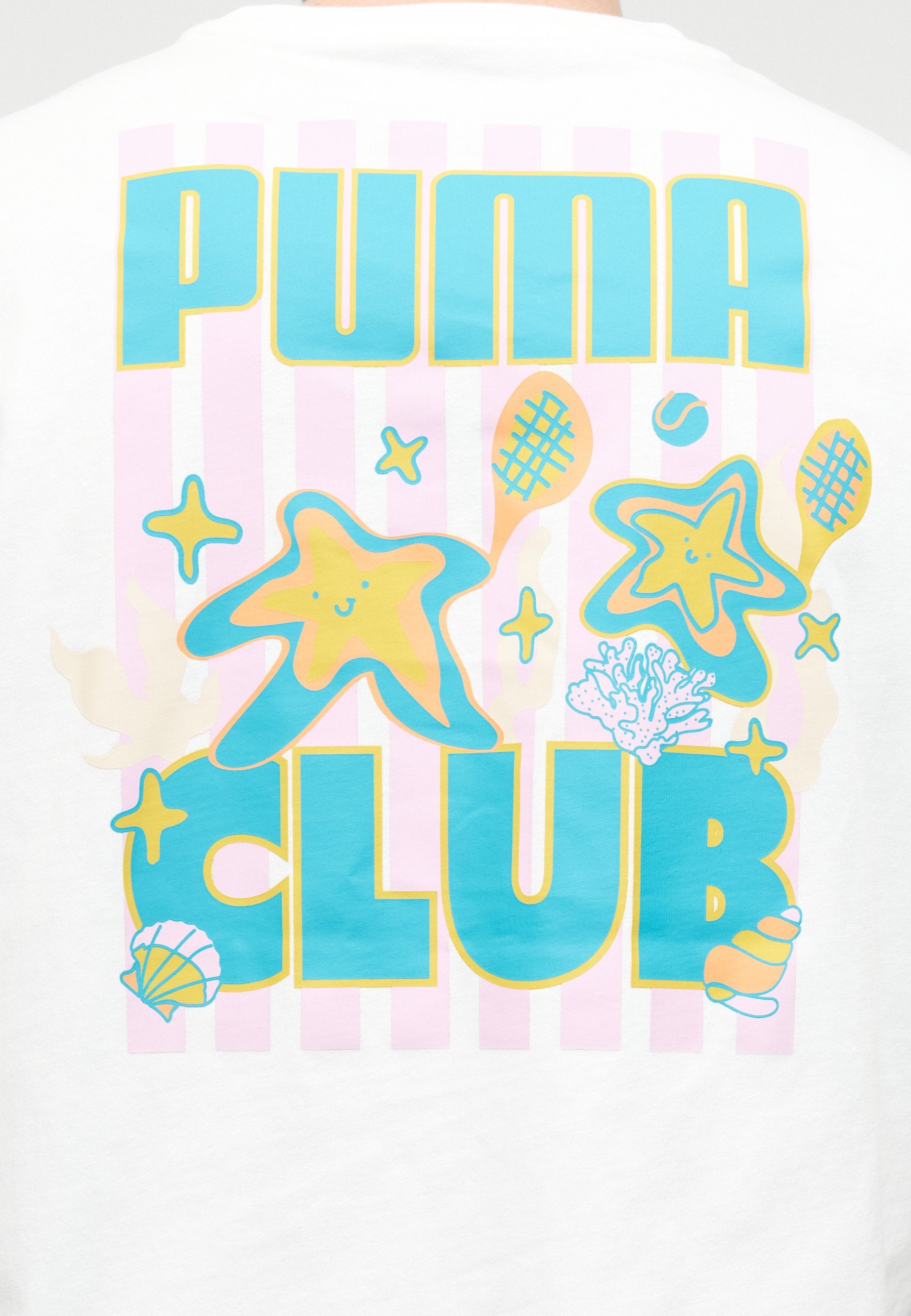 Puma BOXY BEACH CLUB GRAPHIC TEE UNISEX