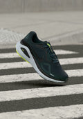 Nike Performance STRUCTURE 26 WIDE - Road running shoes - seaweed/black/volt/pure platinum-coloured/blue force