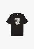 Puma GRAPHIC RELAXED  BREAKFAST TEE - Print T-shirt - black