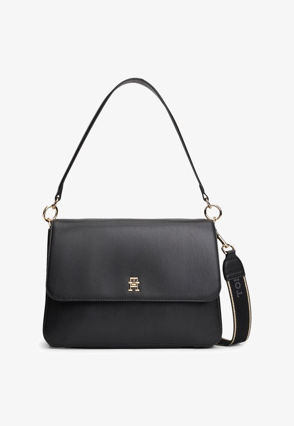 Tommy Hilfiger SHOULDER BAG - Handbag - black