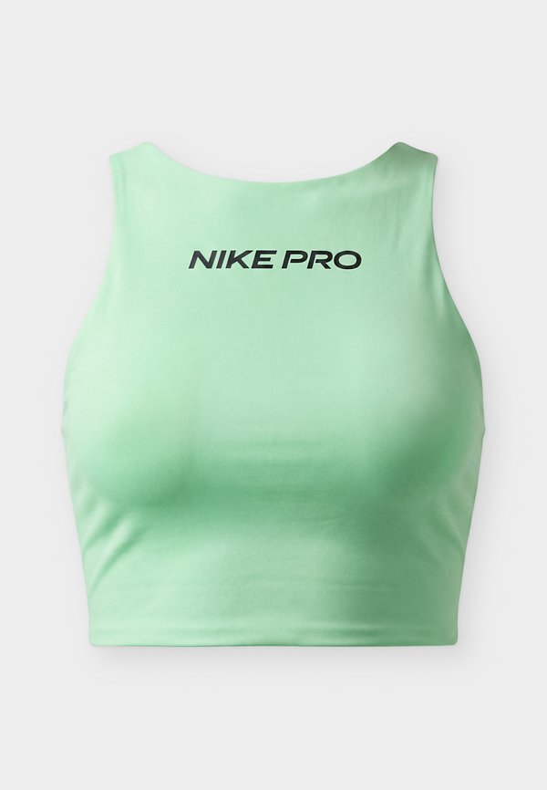 Nike Performance SCULPT PAD BRA - Medium support sports bra - illusion green/black
