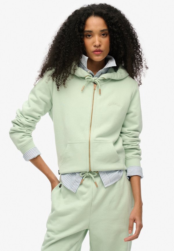 Superdry & Co Zip-up sweatshirt - surf spray green