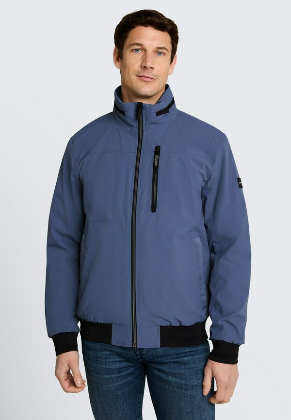 TOM TAILOR TOM TAILOR JACKEN BLOUSON JACKE MIT VERSTAUBARER KAPUZE - Light jacket - vintage indigo blue