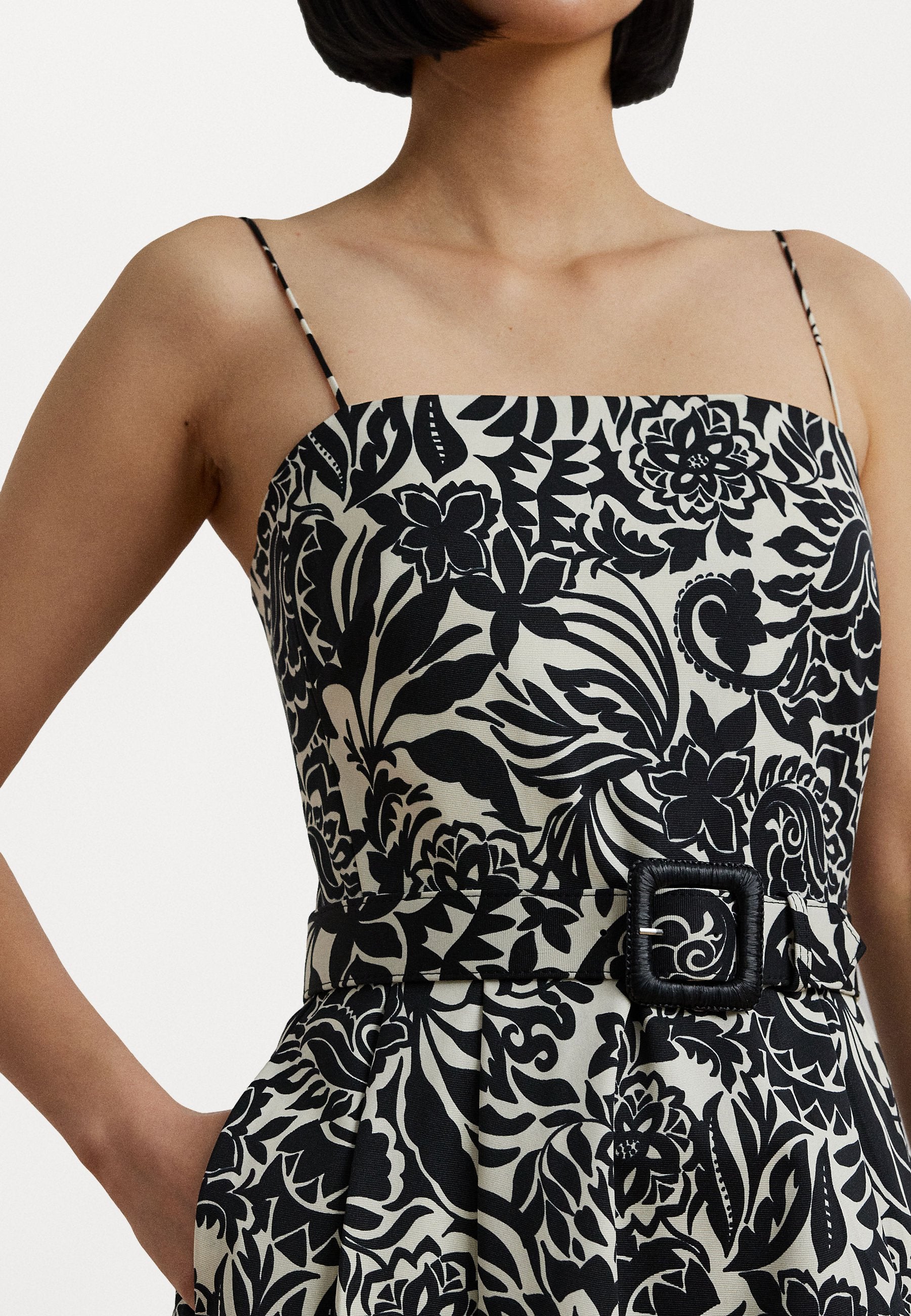 Lauren Ralph Lauren STRUCTURED FAILLE COCKTAIL WITH BELT