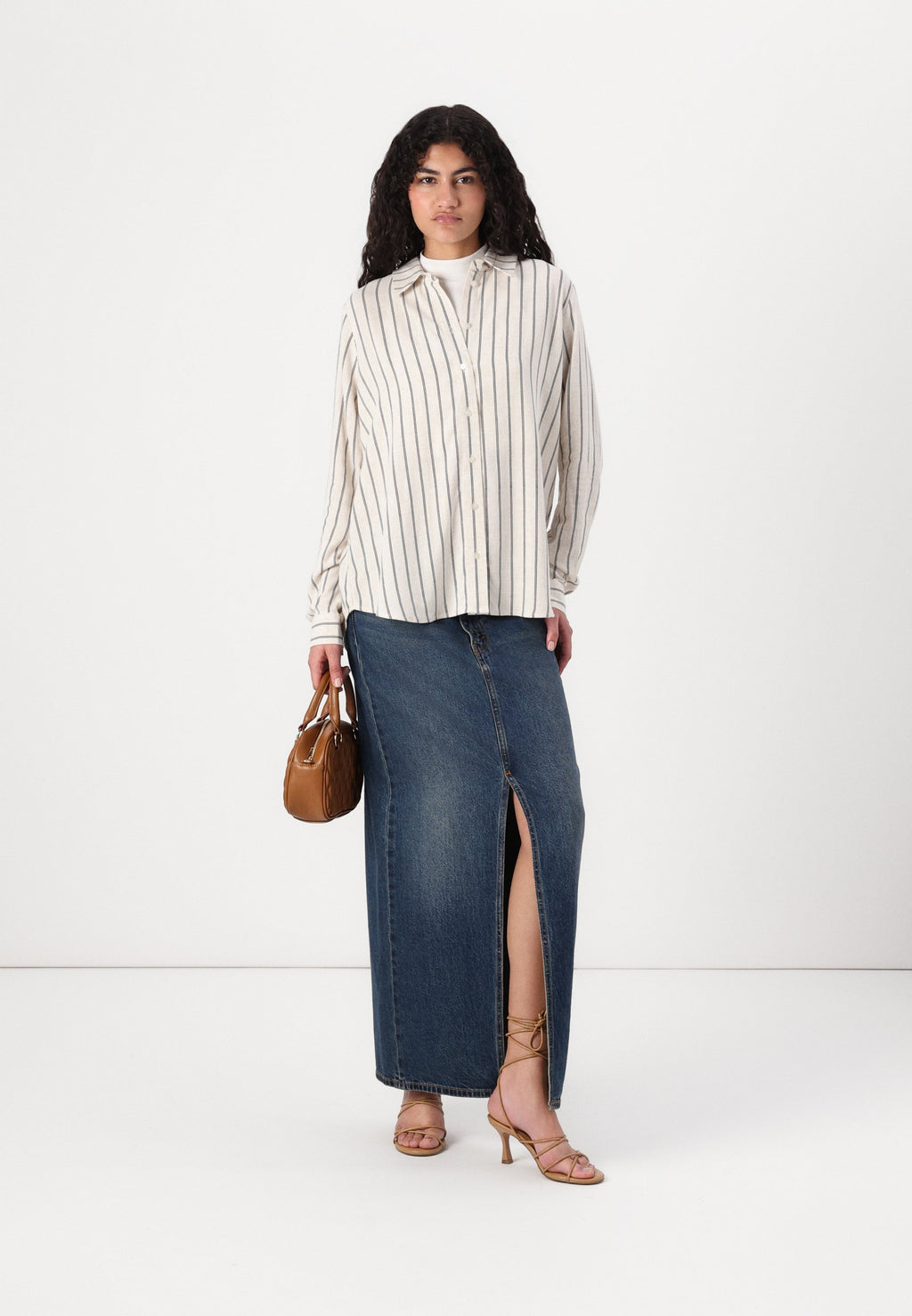 Selected Long sleeved striped