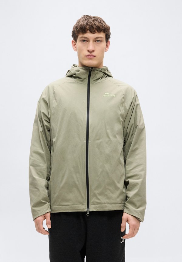 Nike Performance JACKET - Windbreaker - olive/light liquid lime