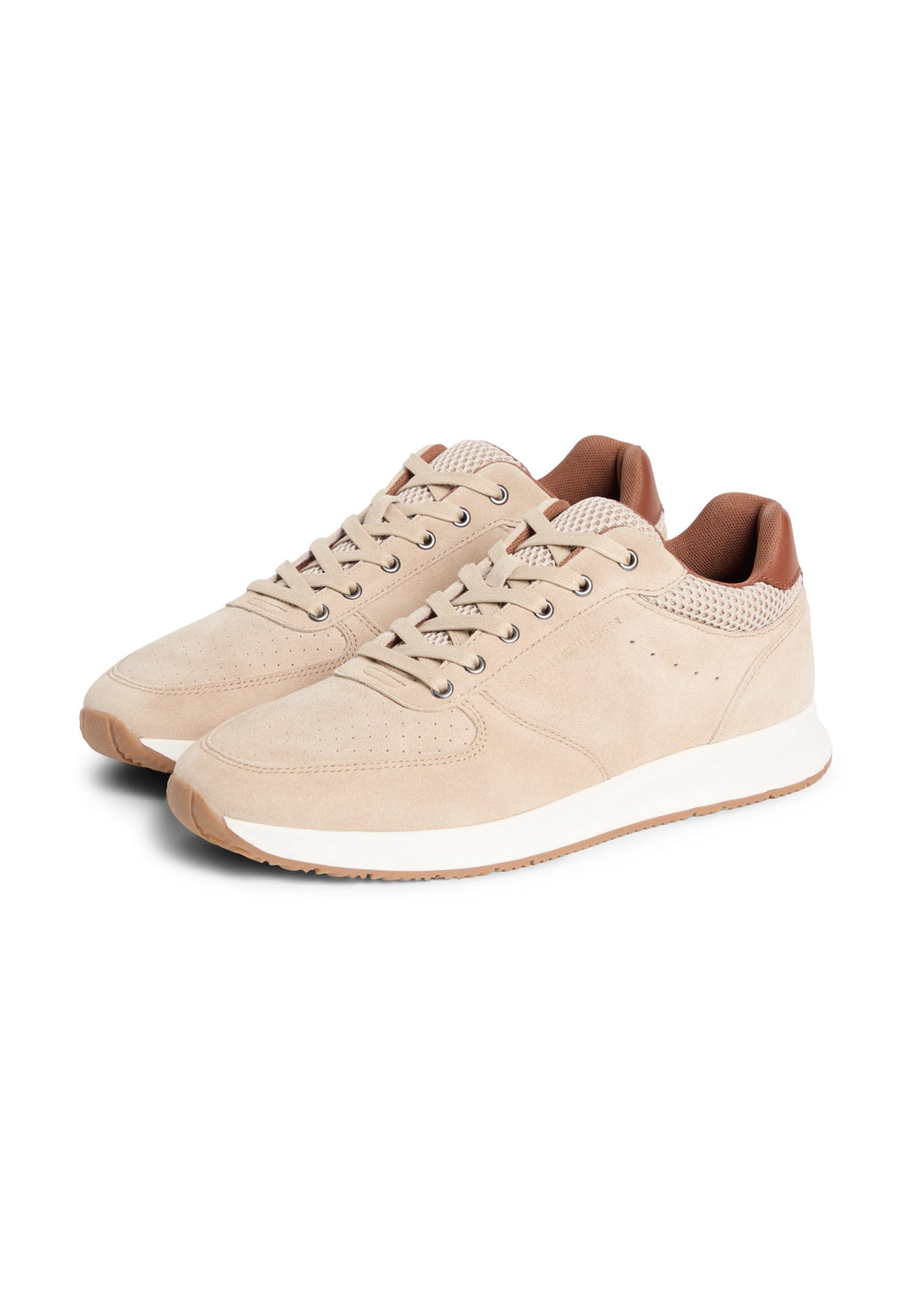 Tommy Hilfiger SUEDE MIXED TEXTURE FINE CLEAT TRAINERS