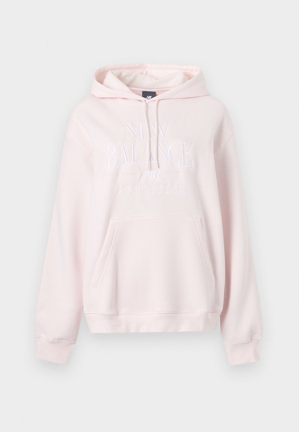 New Balance LINEAR HERITAGE HOODIE - Hoodie - pink salt