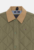 Tommy Hilfiger CONTRAST COLLAR QUILTED JACKET