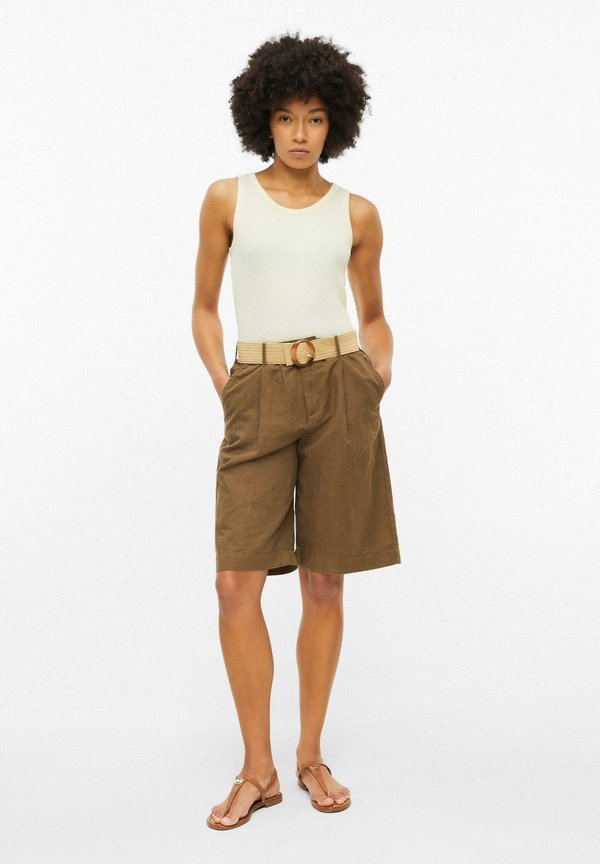 s.Oliver TAILLENGÜRTEL - Braided belt - sandstein