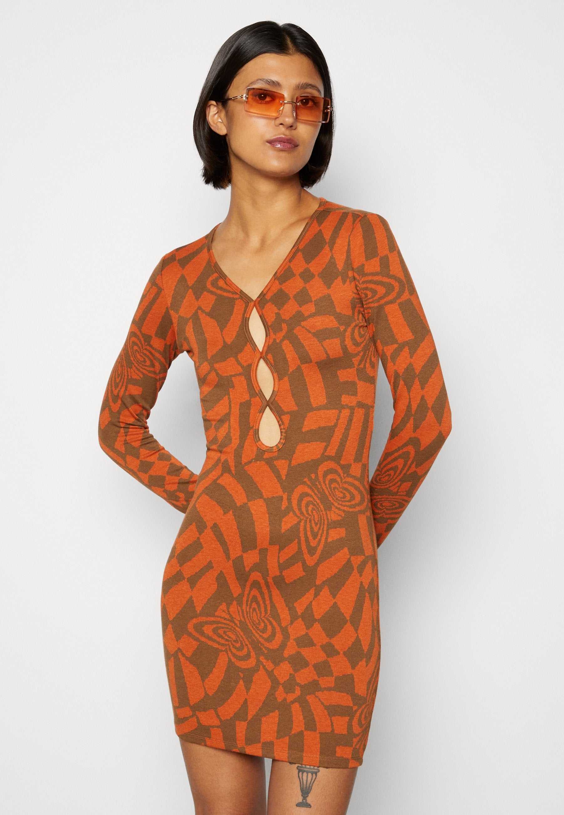 Neon & Nylon NORA CUTOUT SHORT DRESS