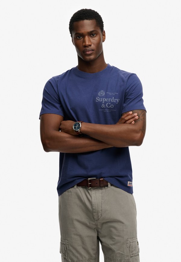 Superdry & Co SUPERDRY 1954 COMPANY RELAXED T-SHIRT.. - Print T-shirt - hampton blue