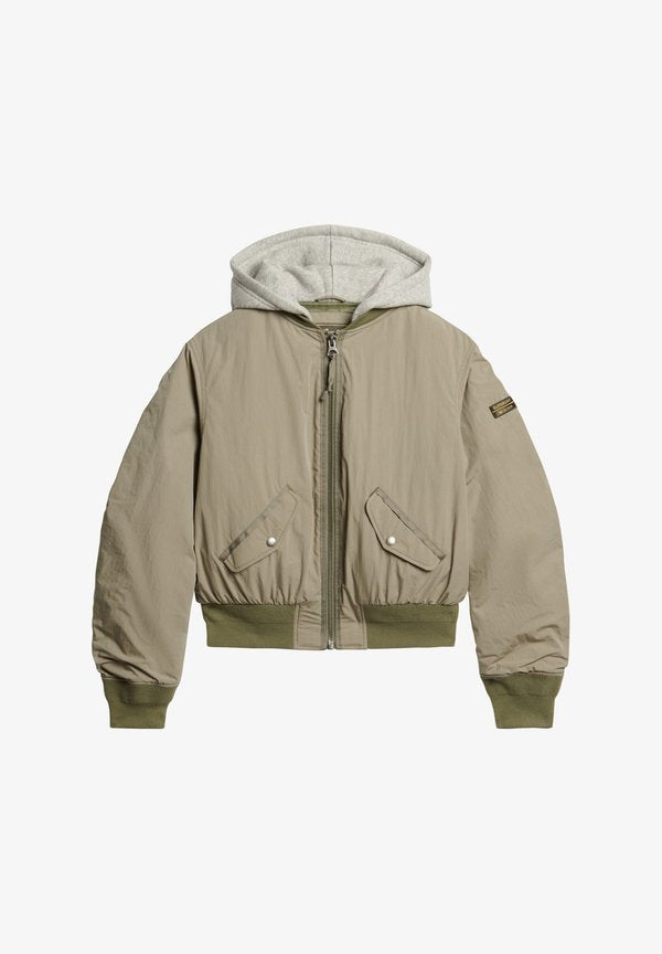 Superdry & Co HOODED - Light jacket - light khaki green