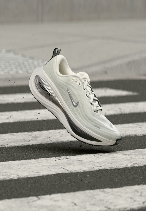 Nike Performance VOMERO PLUS - Road running shoes - summit white/mtlc silver-sail-anthracite-black