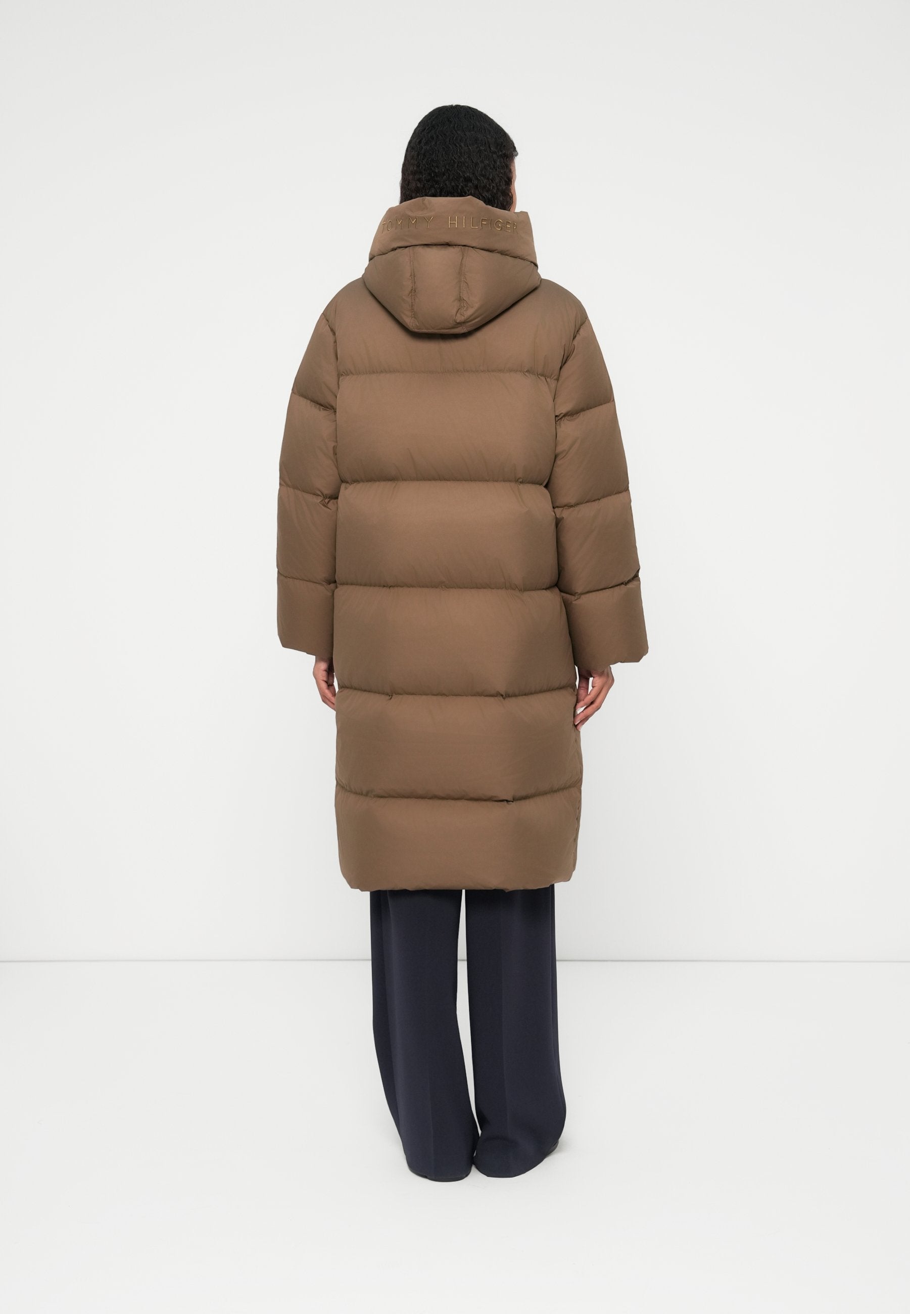 WATER REPELLENT DOWN LONGLINE WRAP COAT Media 4