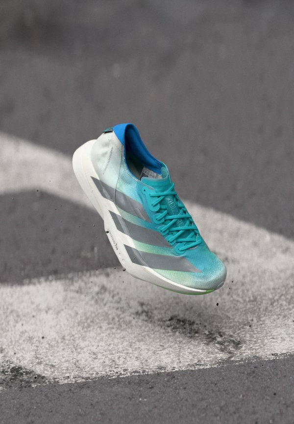 adidas Performance ADIZERO ADIOS PRO 4 - Road running shoes - hi res aqua/iron metallic/grey one