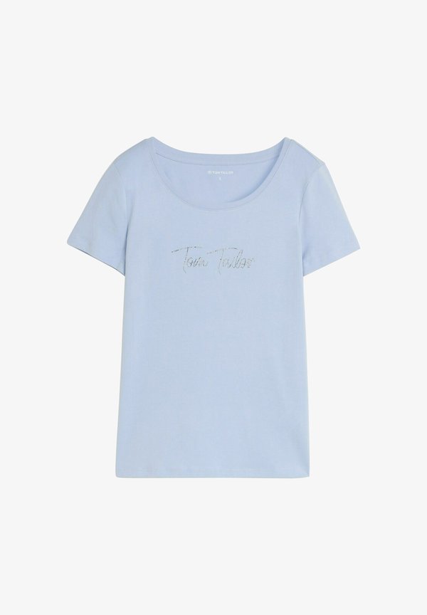 TOM TAILOR T-SHIRT WITH LOGO PRINT - Print T-shirt - kentucky blue