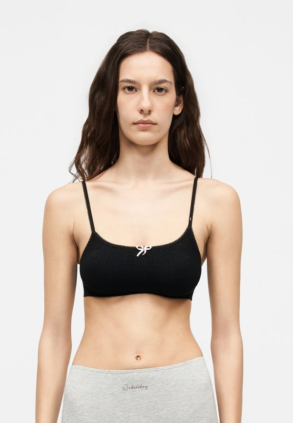 ONLY ONLPOPPY HEART SCOOP BRALETTE - Bustier - black