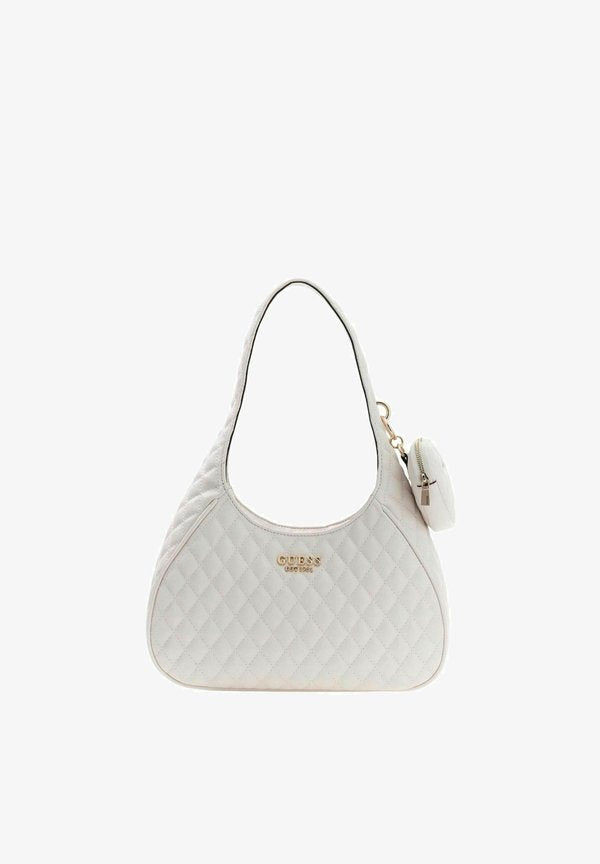 Guess ATABEY HOBO - Handbag - cream white