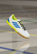 adidas Performance TOP SALA COMPETITON II INDOOR - Indoor football boots - footwear white/lucid ray blue/solar yellow