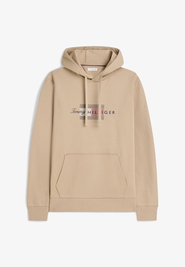 Tommy Hilfiger SCRIPT FLAG HOODIE - BRAND LOVE - Hoodie - batique khaki