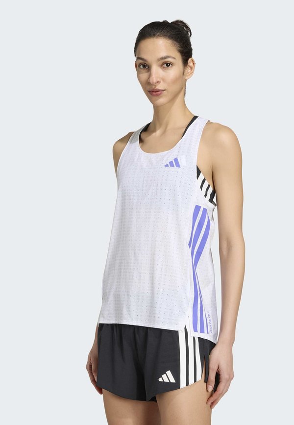 adidas Performance ADIZERO - Top - white solar purple