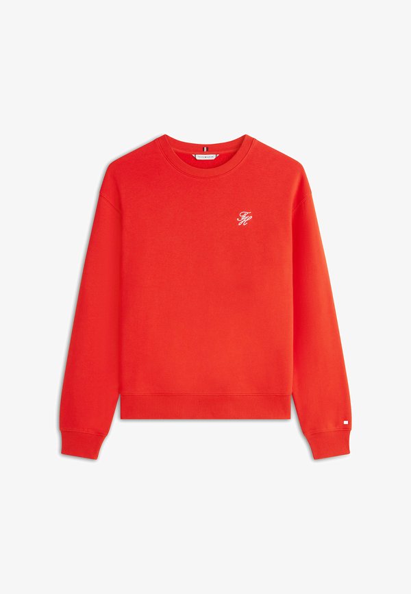 Tommy Hilfiger LOGO EMBROIDERY CREW NECK SWEATSHIRT - Sweatshirt - fireworks