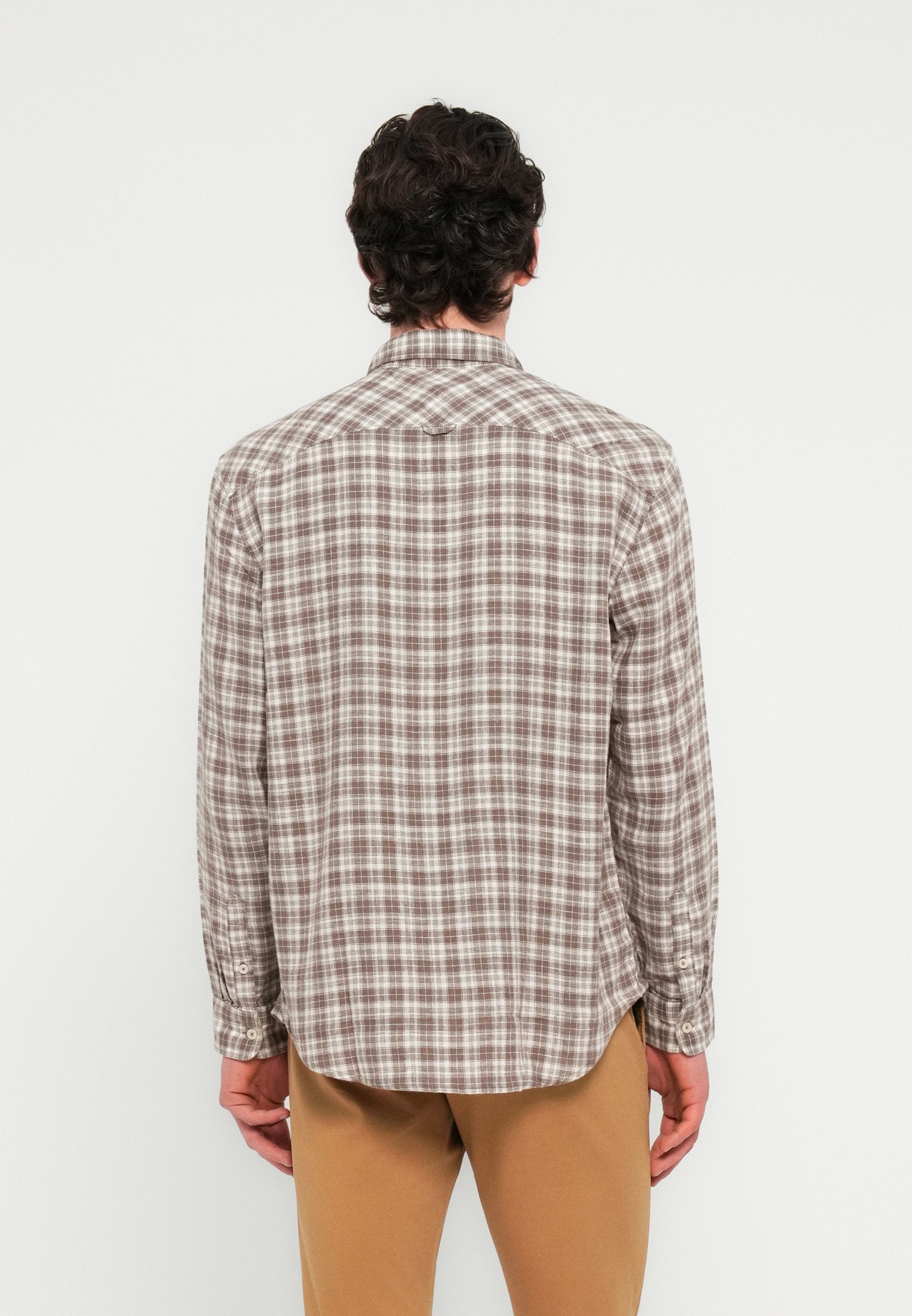 Tommy Jeans RELAXED FIT CHECK LINEN BLEND SHIRT