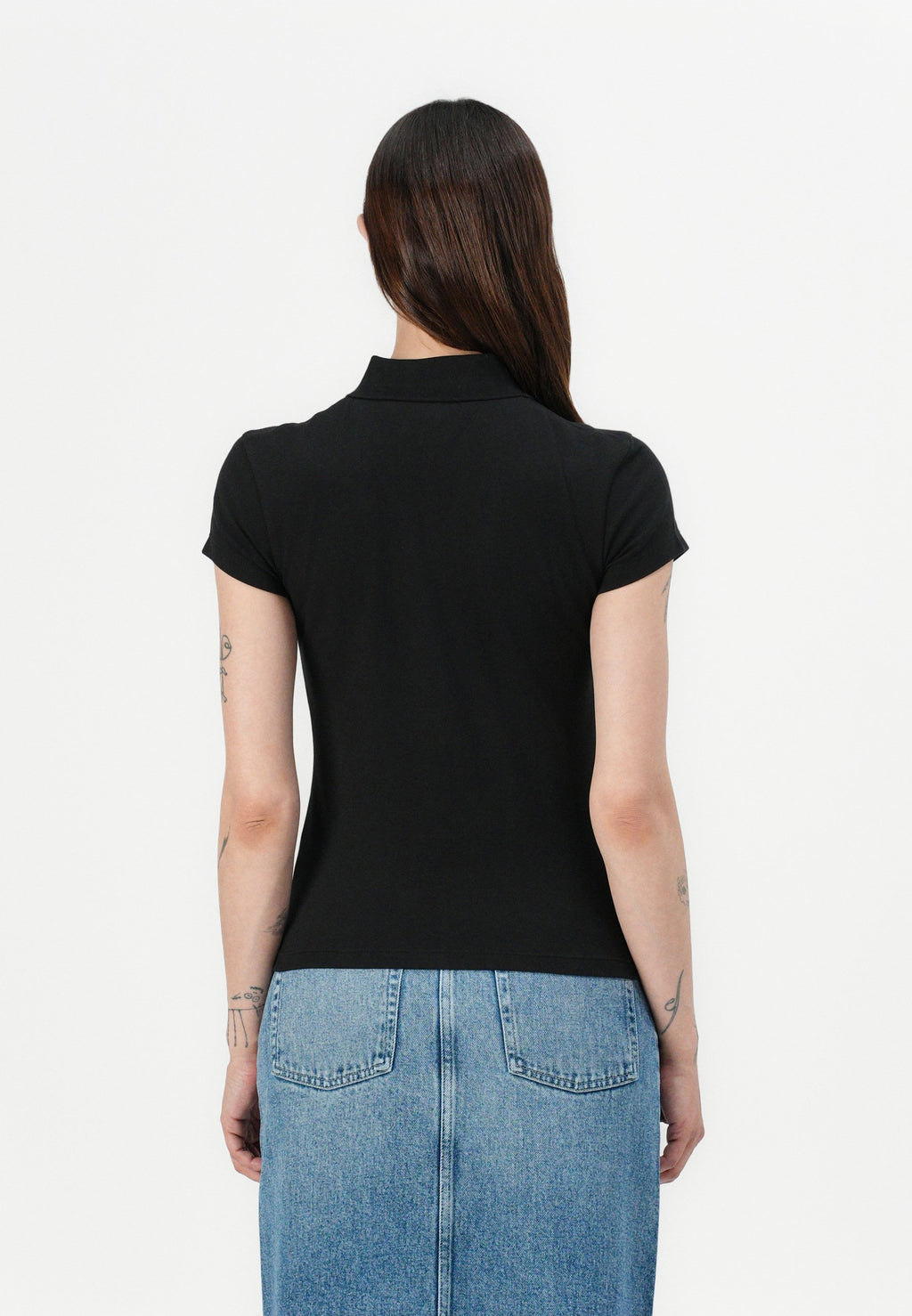 GOLD BUTTON SLIM POLO Media 4