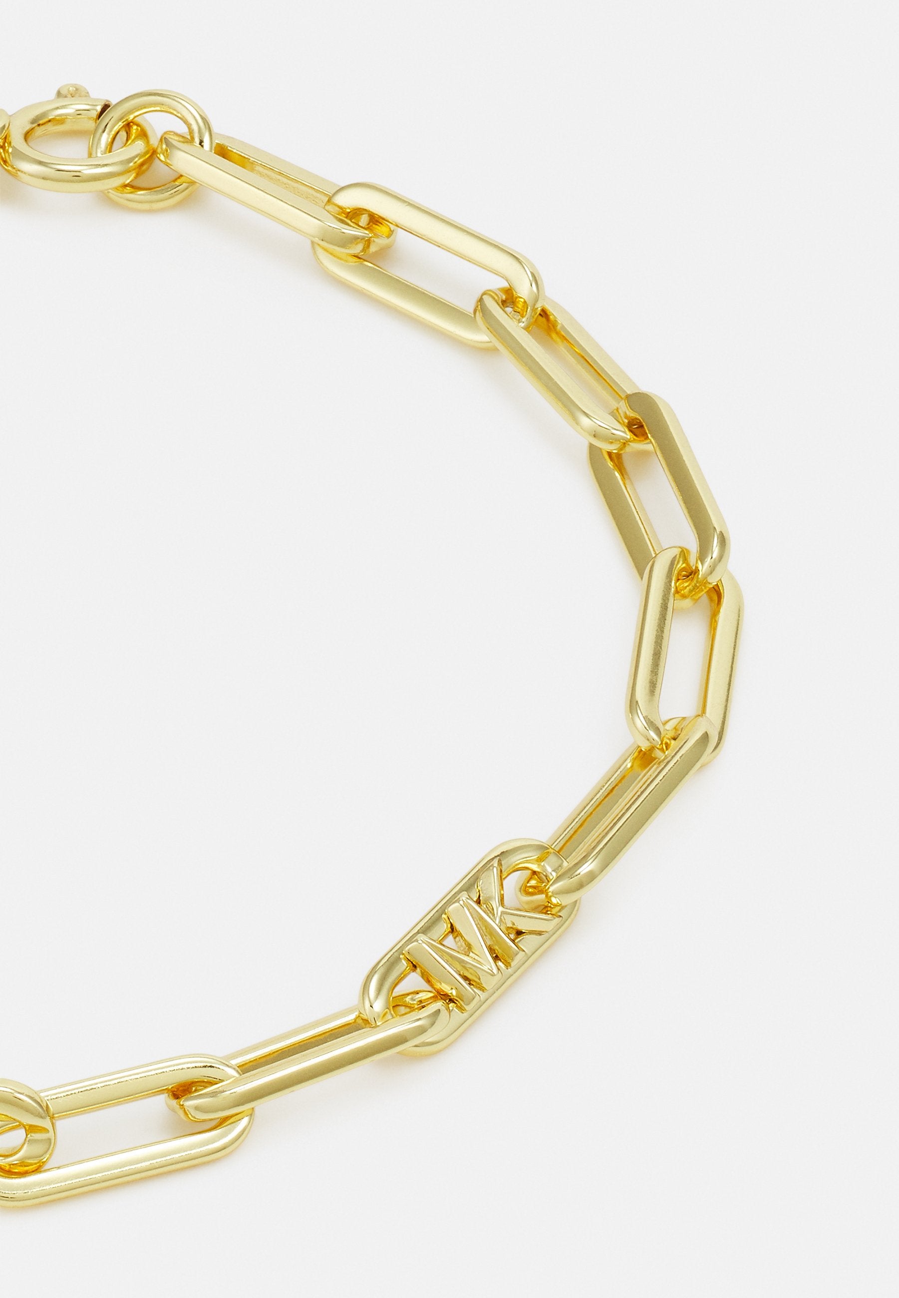 MICHAEL KORS WOMEN'S 14K GOLD-PLATED STERLING SILVER PAPERCLIP CHAIN BRACELET, MKC174400710 Media 5