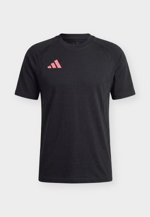 adidas Performance TIRO TRAVEL TEE - Sports T-shirt - black/power pink