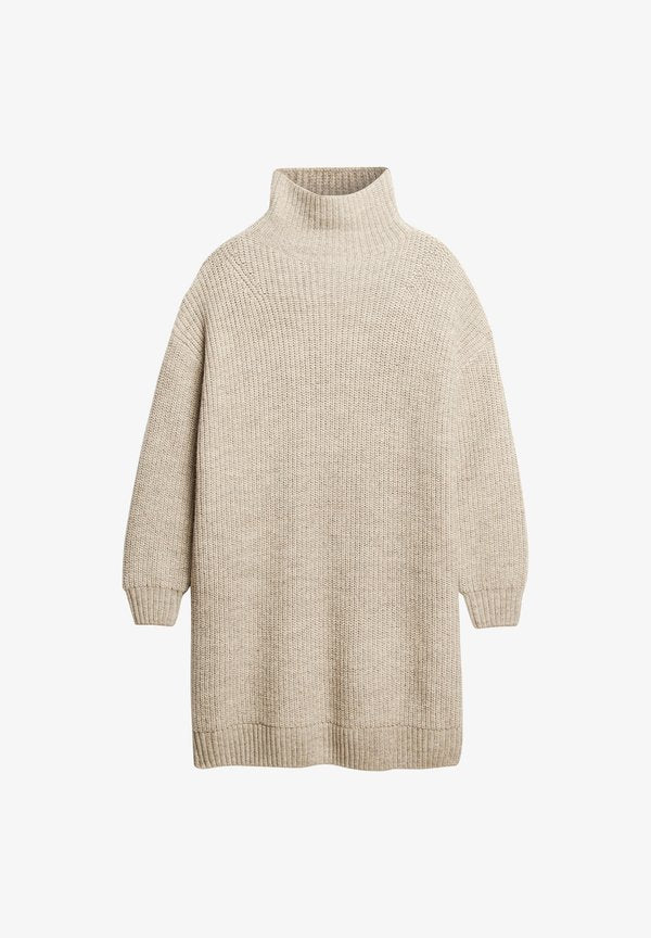 Superdry & Co Jumper dress - light grey twist