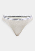 Tommy Hilfiger REPEAT LOGO WAISTBAND THONG - Thong - warm ice/grey heather