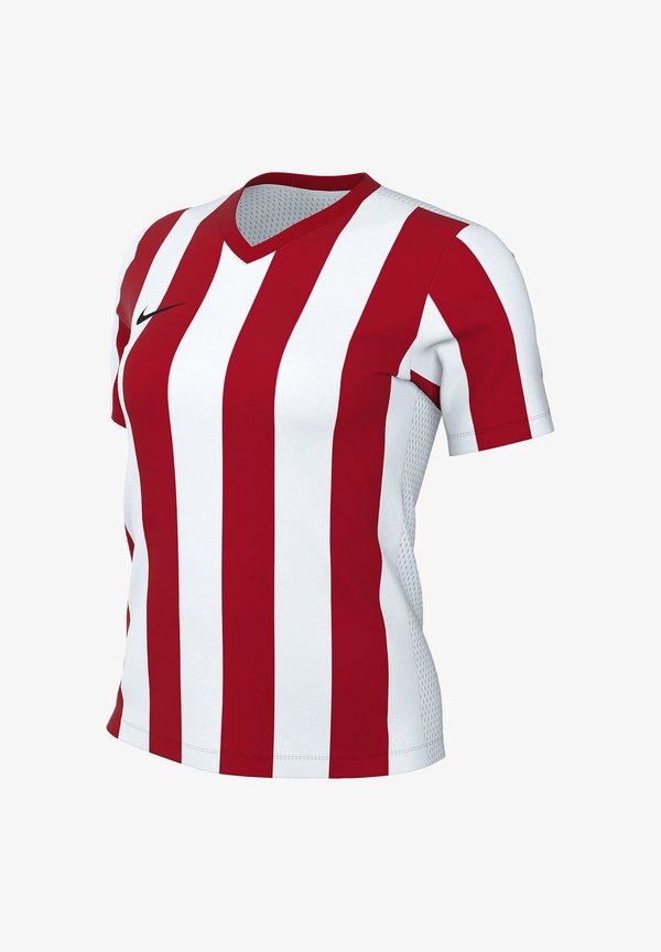 Nike Performance STRIPED DIVISION V TRIKOT DAMEN WEISS FUSSBALL - TEAMSPORT TEXTIL-TRIKOTS - Football jersey - weissrot