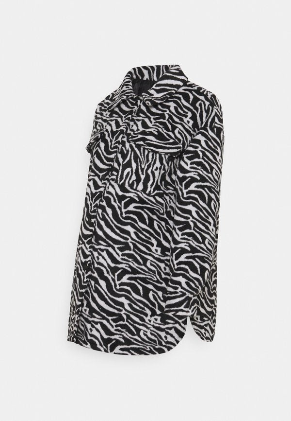 Missguided Maternity MATERNITY ZEBRA SHACKET