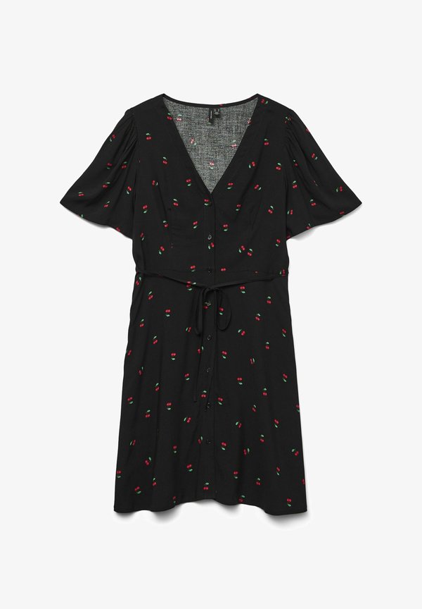 Vero Moda VMALBA - Day dress - black aop cherries