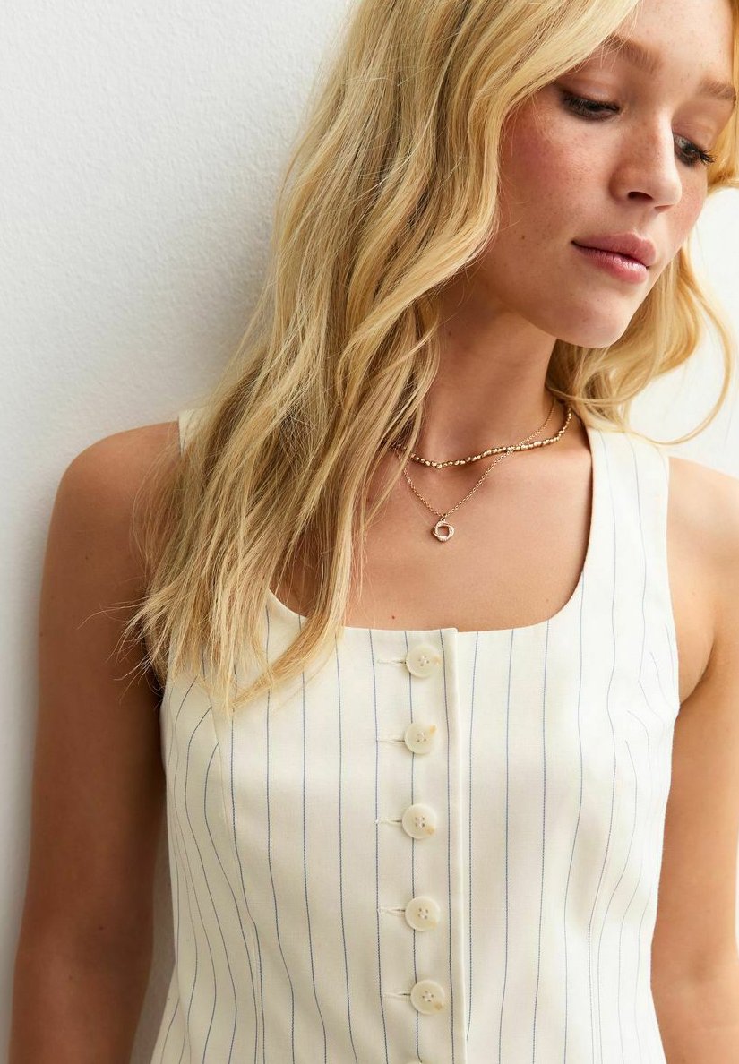 New Look STRIPED SQUARE NECK