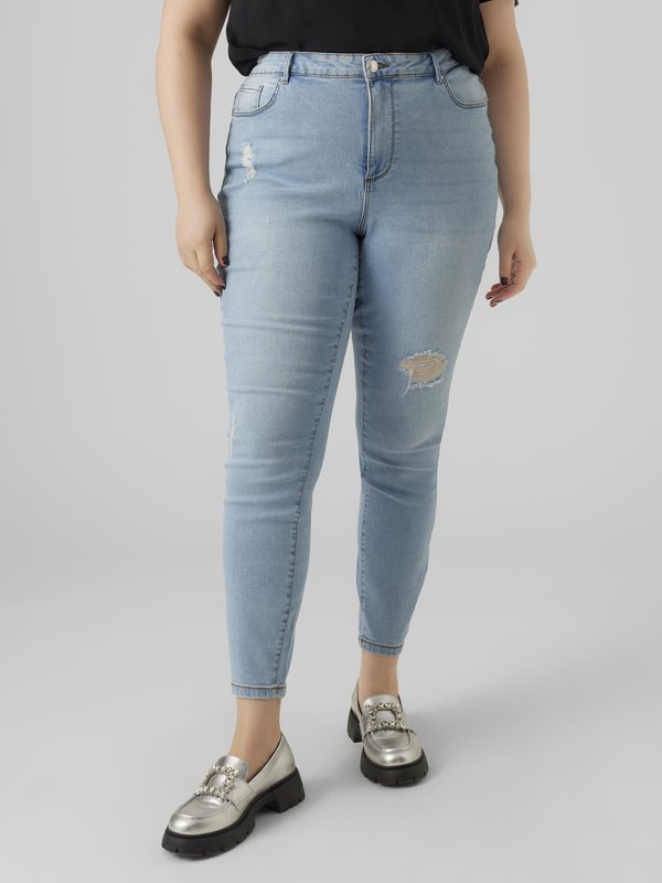 Vero Moda Curve Skinny fit VMSOPHIA High rise - Jeans Skinny Fit - light blue denim