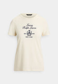 Lauren Ralph Lauren Petite EMBROIDERED-CREST JERSEY TEE