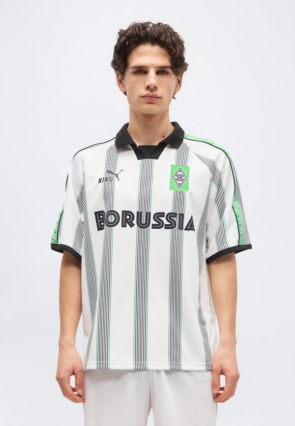 Puma BORUSSIA MÖNCHENGLADBACH KING - Print T-shirt - white/green