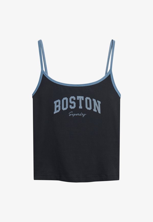 Superdry & Co ESSENTIAL BRANDED CAMI - Top - eclipse navy