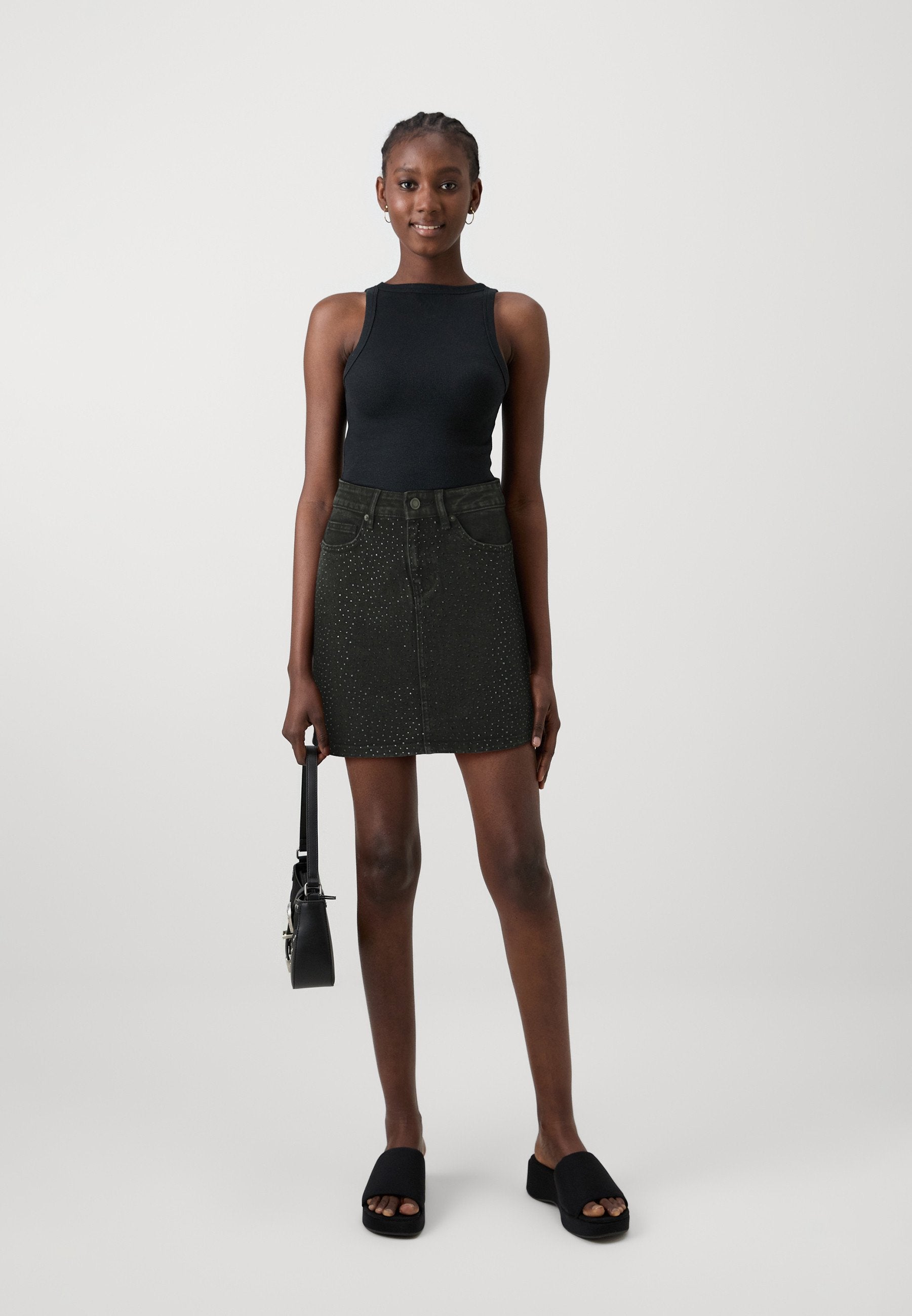 ONLKAMMA RHINESTONE SHORT SKIRT Media 2